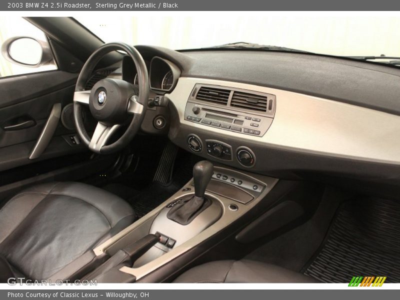 Sterling Grey Metallic / Black 2003 BMW Z4 2.5i Roadster