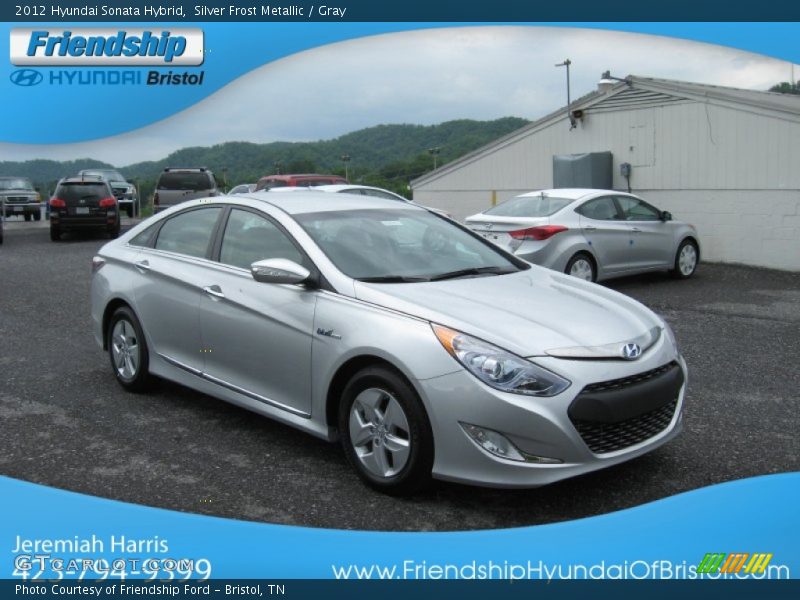 Silver Frost Metallic / Gray 2012 Hyundai Sonata Hybrid