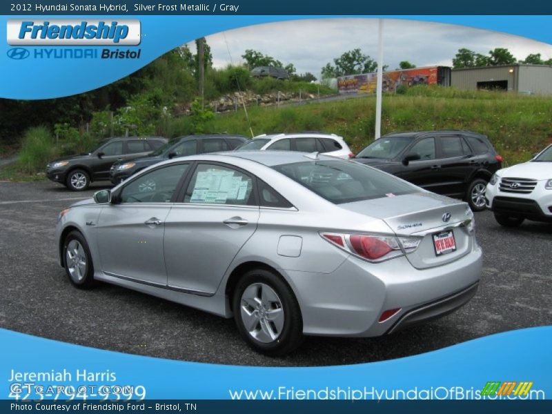 Silver Frost Metallic / Gray 2012 Hyundai Sonata Hybrid
