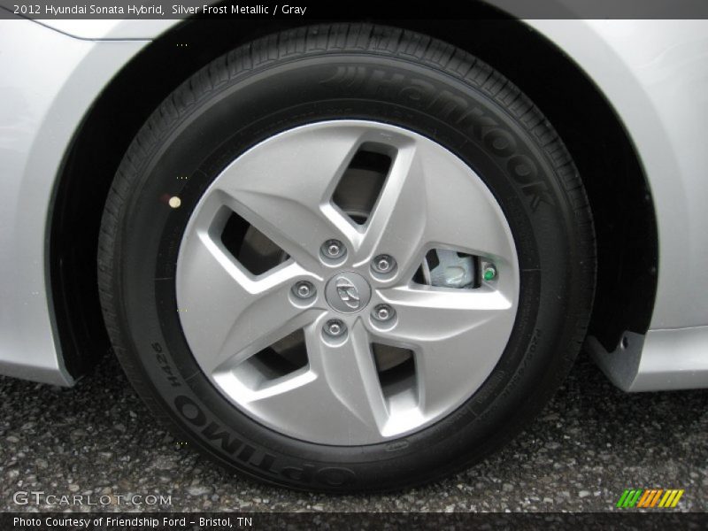 Silver Frost Metallic / Gray 2012 Hyundai Sonata Hybrid