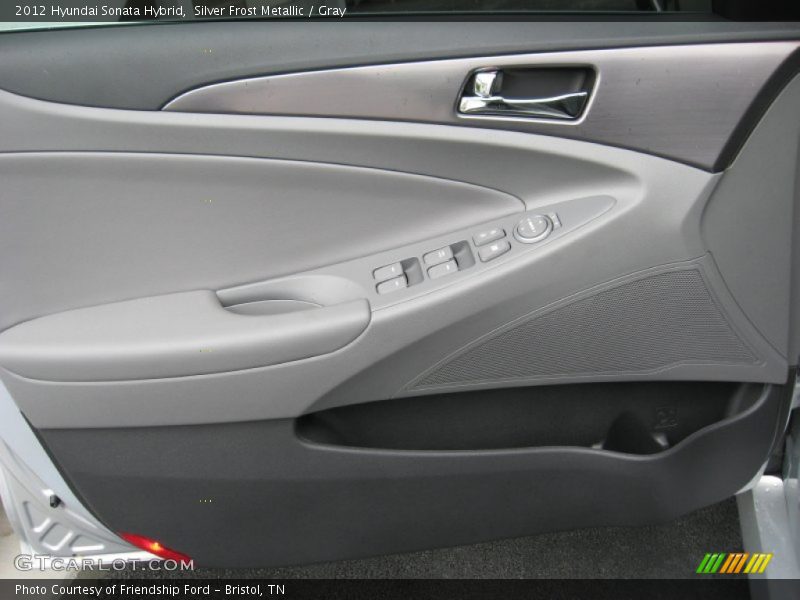 Silver Frost Metallic / Gray 2012 Hyundai Sonata Hybrid