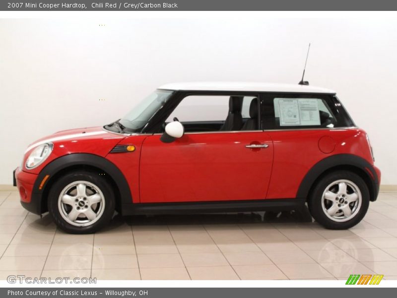 Chili Red / Grey/Carbon Black 2007 Mini Cooper Hardtop