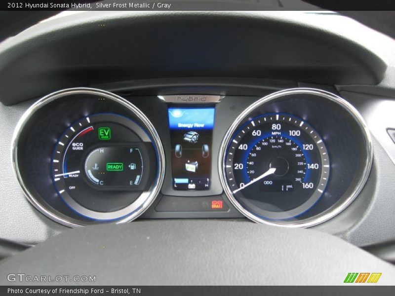 Silver Frost Metallic / Gray 2012 Hyundai Sonata Hybrid