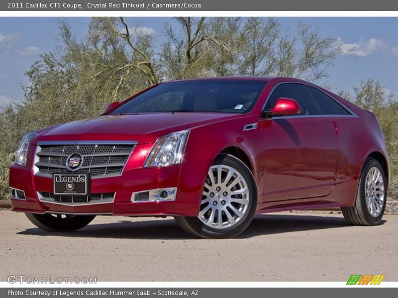 Crystal Red Tintcoat / Cashmere/Cocoa 2011 Cadillac CTS Coupe