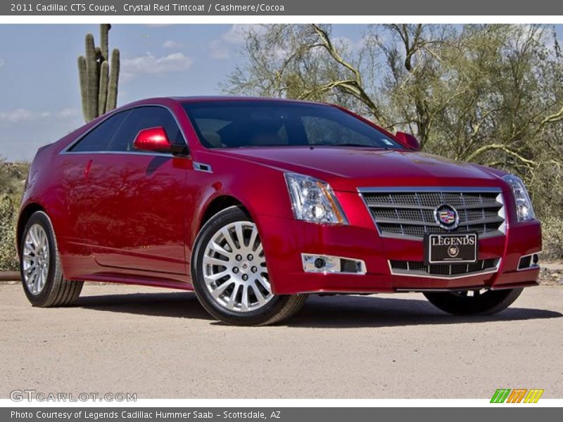 Crystal Red Tintcoat / Cashmere/Cocoa 2011 Cadillac CTS Coupe