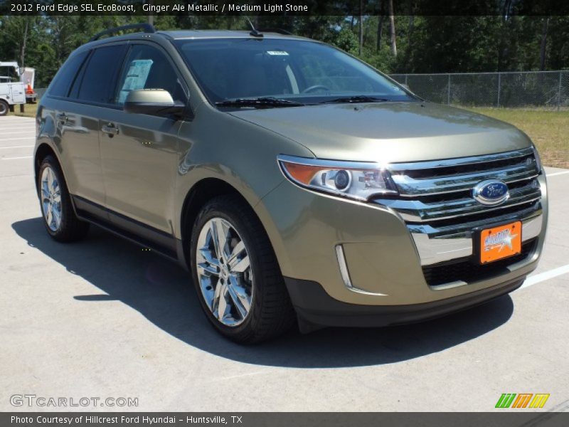 Ginger Ale Metallic / Medium Light Stone 2012 Ford Edge SEL EcoBoost