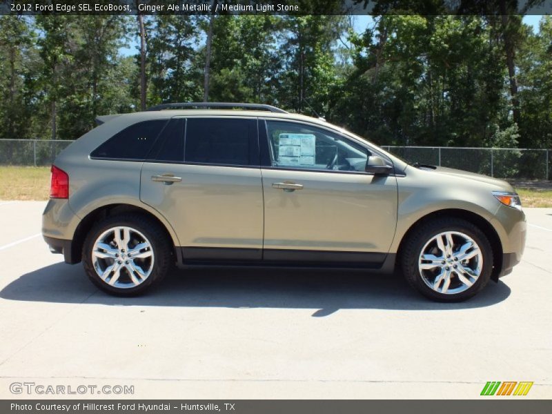 Ginger Ale Metallic / Medium Light Stone 2012 Ford Edge SEL EcoBoost