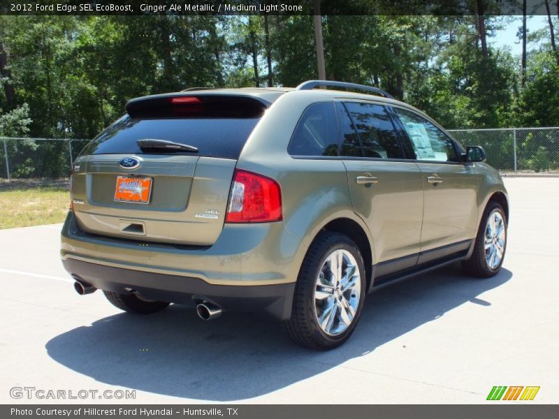 Ginger Ale Metallic / Medium Light Stone 2012 Ford Edge SEL EcoBoost