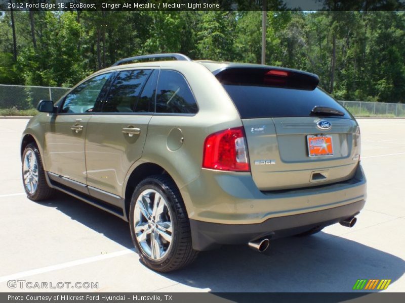 Ginger Ale Metallic / Medium Light Stone 2012 Ford Edge SEL EcoBoost