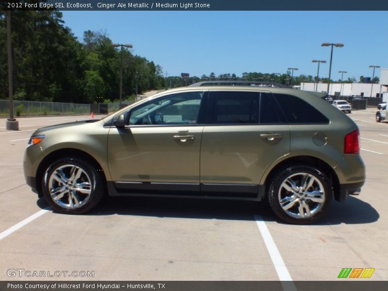 Ginger Ale Metallic / Medium Light Stone 2012 Ford Edge SEL EcoBoost
