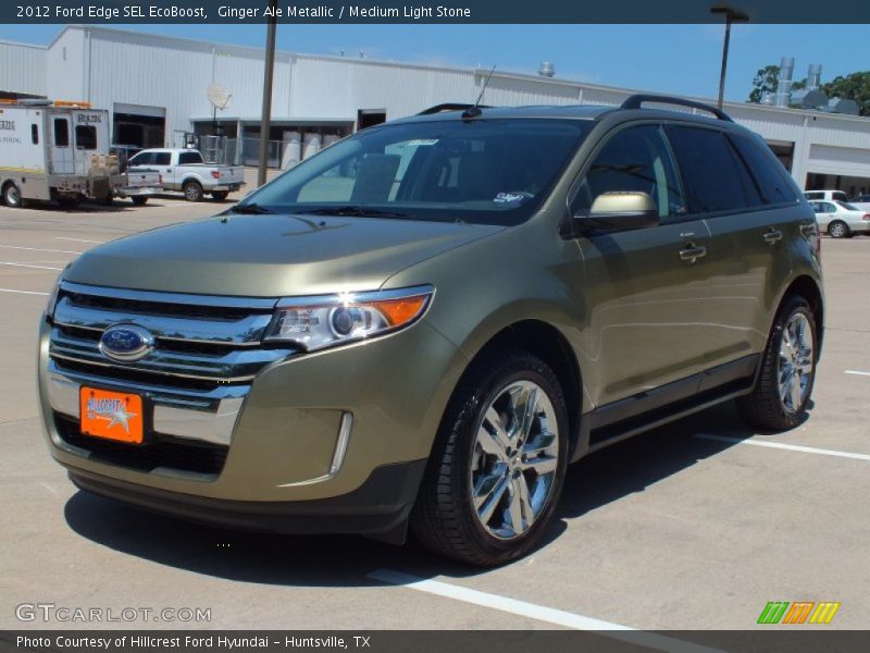 Ginger Ale Metallic / Medium Light Stone 2012 Ford Edge SEL EcoBoost