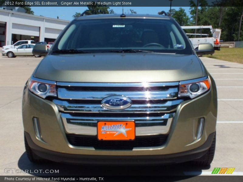 Ginger Ale Metallic / Medium Light Stone 2012 Ford Edge SEL EcoBoost