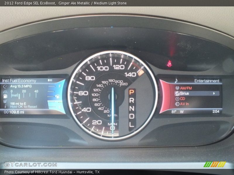 Ginger Ale Metallic / Medium Light Stone 2012 Ford Edge SEL EcoBoost