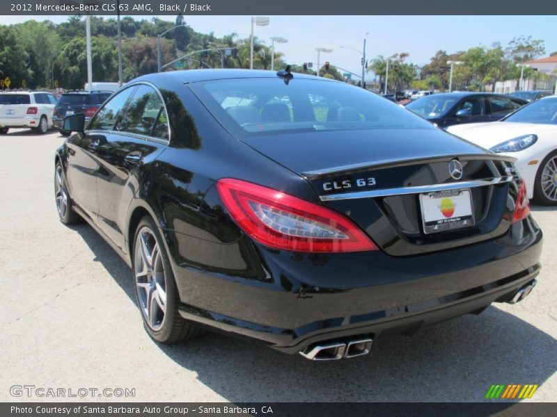 Black / Black 2012 Mercedes-Benz CLS 63 AMG