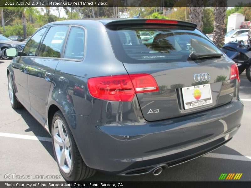 Meteor Gray Pearl Effect / Black 2012 Audi A3 2.0 TDI