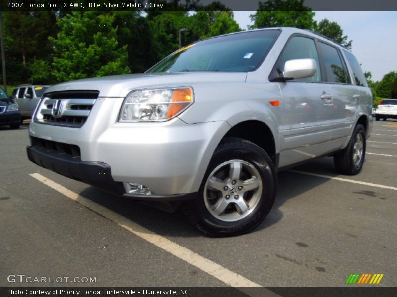 Billet Silver Metallic / Gray 2007 Honda Pilot EX 4WD