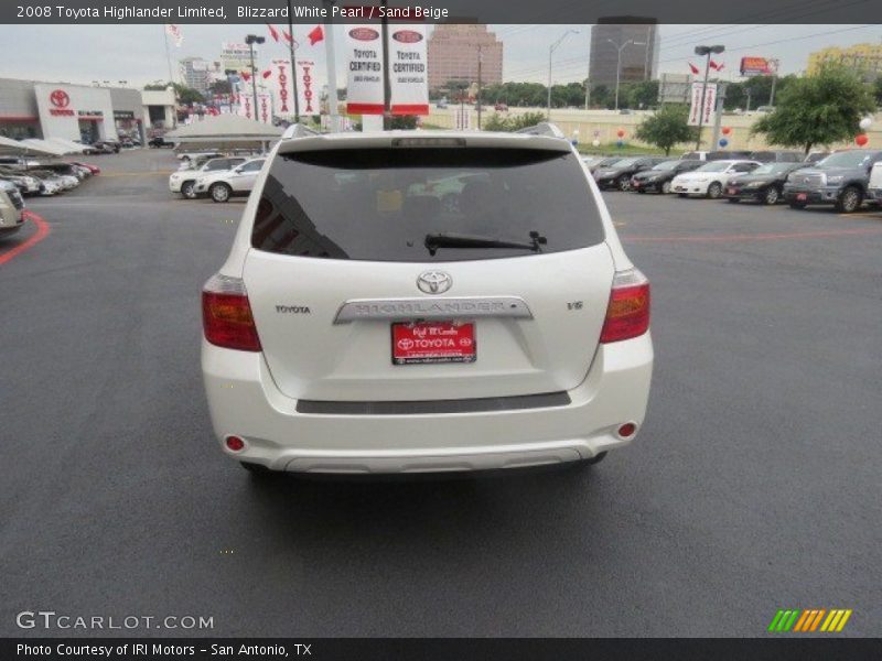 Blizzard White Pearl / Sand Beige 2008 Toyota Highlander Limited