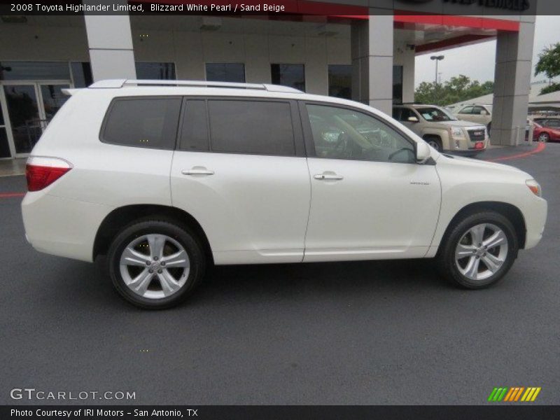 Blizzard White Pearl / Sand Beige 2008 Toyota Highlander Limited