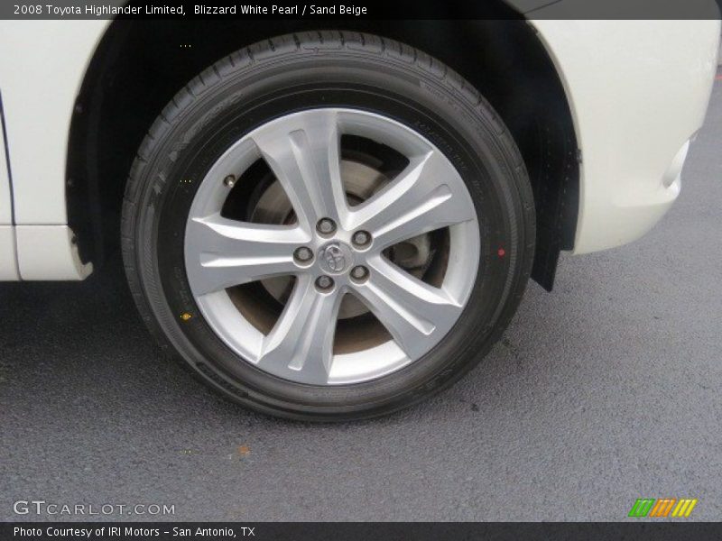 Blizzard White Pearl / Sand Beige 2008 Toyota Highlander Limited