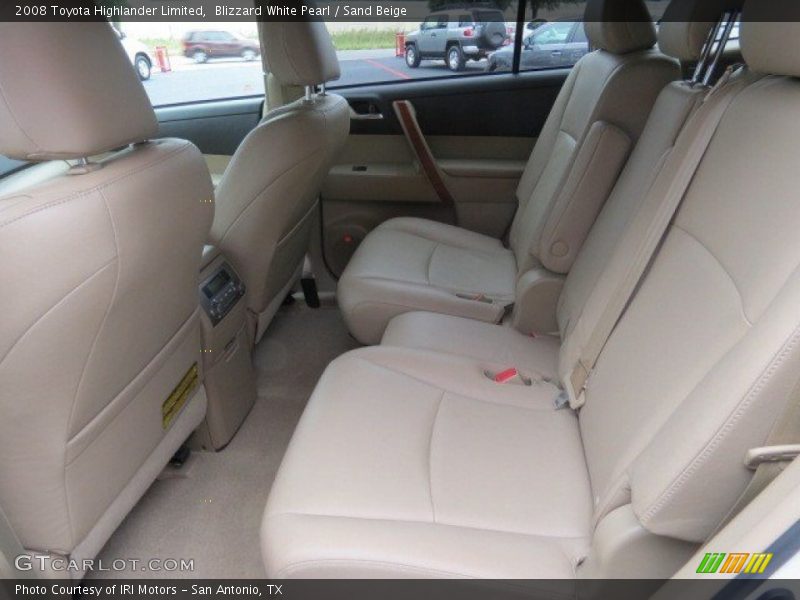 Blizzard White Pearl / Sand Beige 2008 Toyota Highlander Limited