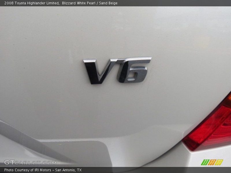 Blizzard White Pearl / Sand Beige 2008 Toyota Highlander Limited