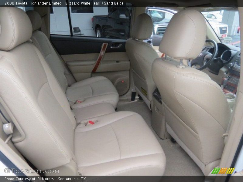 Blizzard White Pearl / Sand Beige 2008 Toyota Highlander Limited
