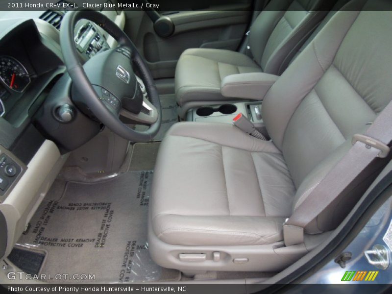 Glacier Blue Metallic / Gray 2011 Honda CR-V EX-L