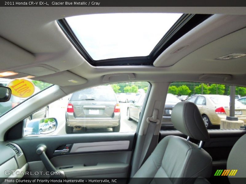 Glacier Blue Metallic / Gray 2011 Honda CR-V EX-L
