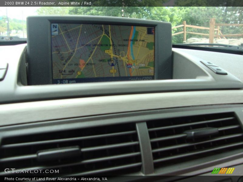 Alpine White / Red 2003 BMW Z4 2.5i Roadster
