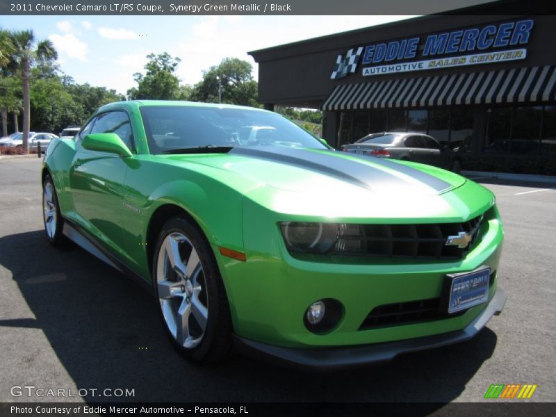 Synergy Green Metallic / Black 2011 Chevrolet Camaro LT/RS Coupe