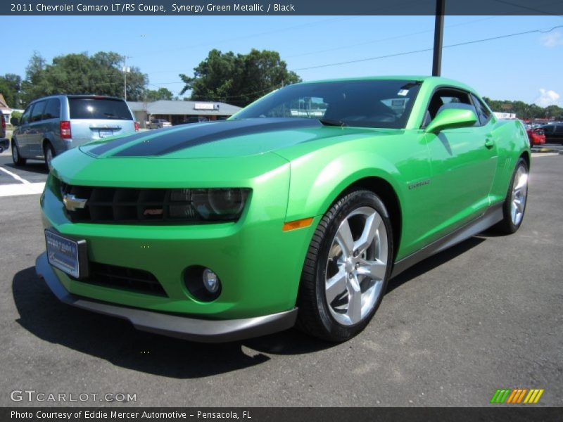 Synergy Green Metallic / Black 2011 Chevrolet Camaro LT/RS Coupe