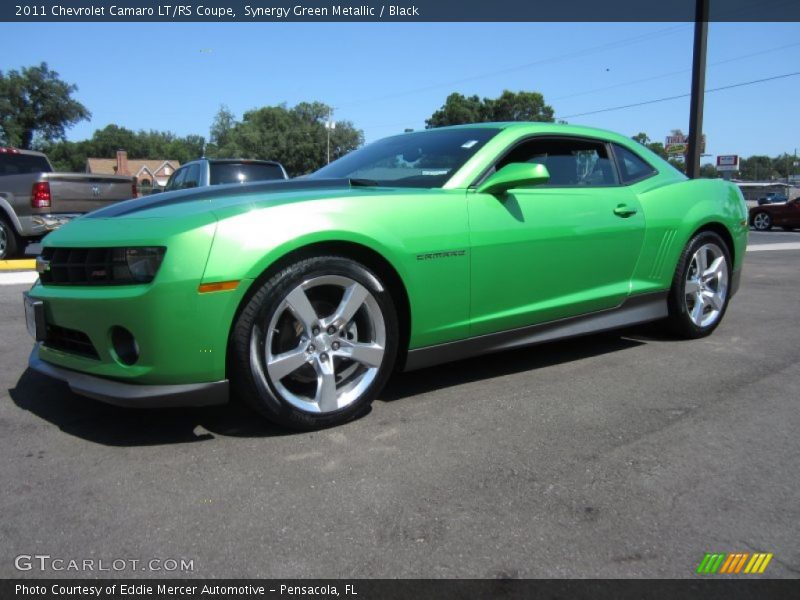 Synergy Green Metallic / Black 2011 Chevrolet Camaro LT/RS Coupe