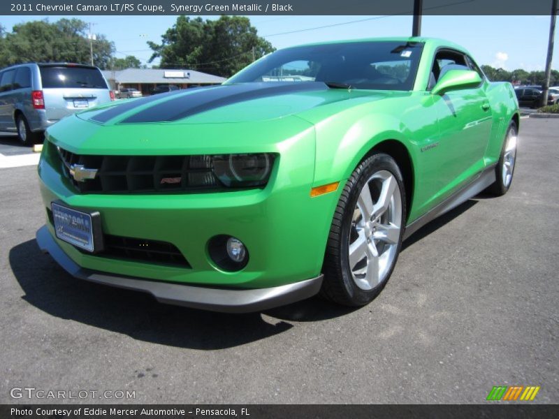 Synergy Green Metallic / Black 2011 Chevrolet Camaro LT/RS Coupe