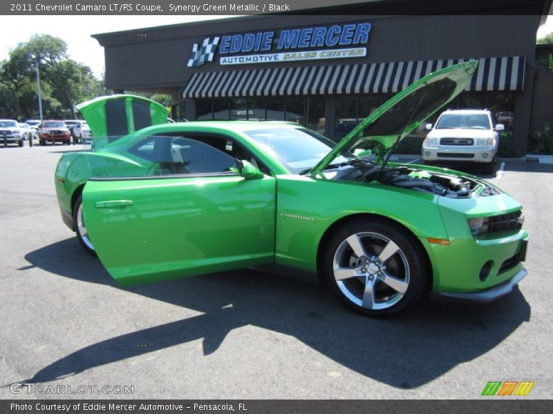 Synergy Green Metallic / Black 2011 Chevrolet Camaro LT/RS Coupe