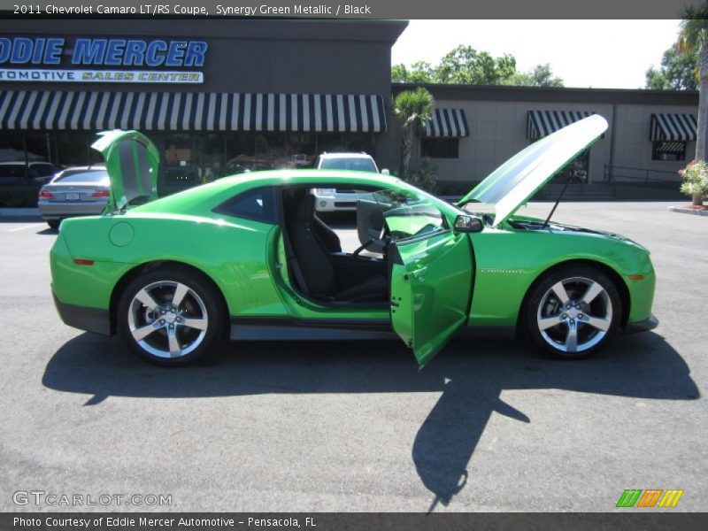 Synergy Green Metallic / Black 2011 Chevrolet Camaro LT/RS Coupe