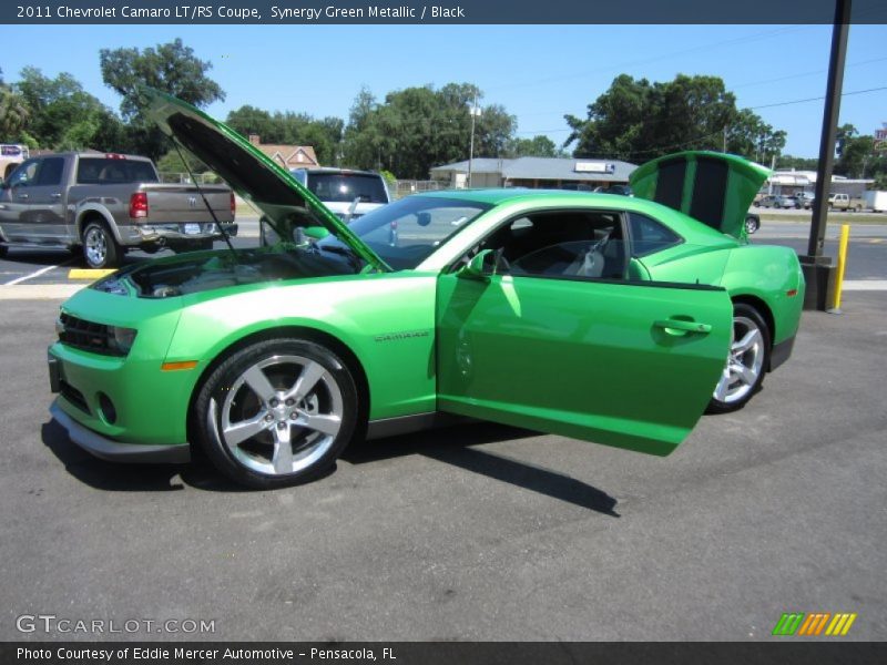 Synergy Green Metallic / Black 2011 Chevrolet Camaro LT/RS Coupe