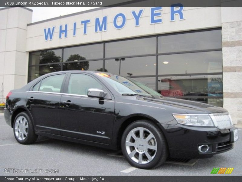 Tuxedo Black Metallic / Sand 2009 Lincoln MKZ Sedan