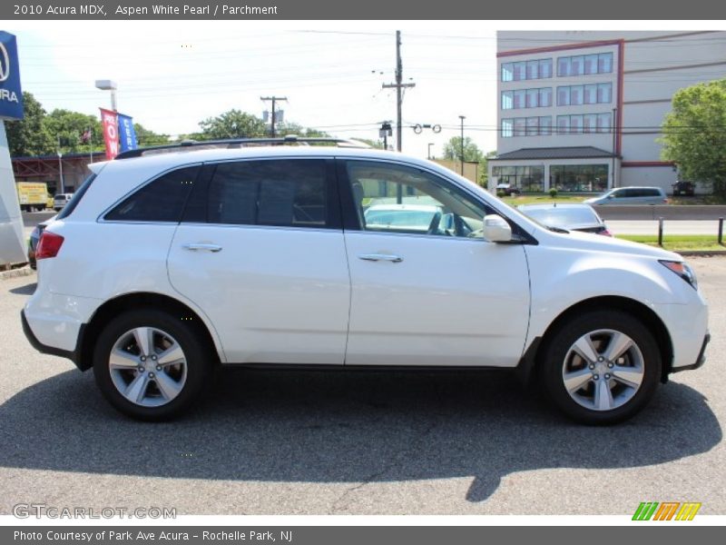 Aspen White Pearl / Parchment 2010 Acura MDX