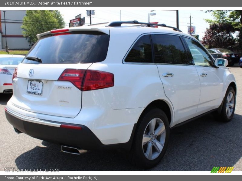 Aspen White Pearl / Parchment 2010 Acura MDX