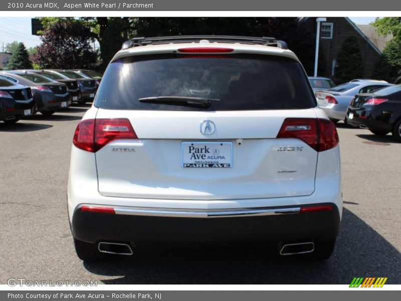 Aspen White Pearl / Parchment 2010 Acura MDX
