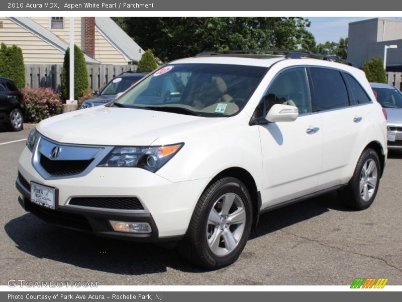 Aspen White Pearl / Parchment 2010 Acura MDX