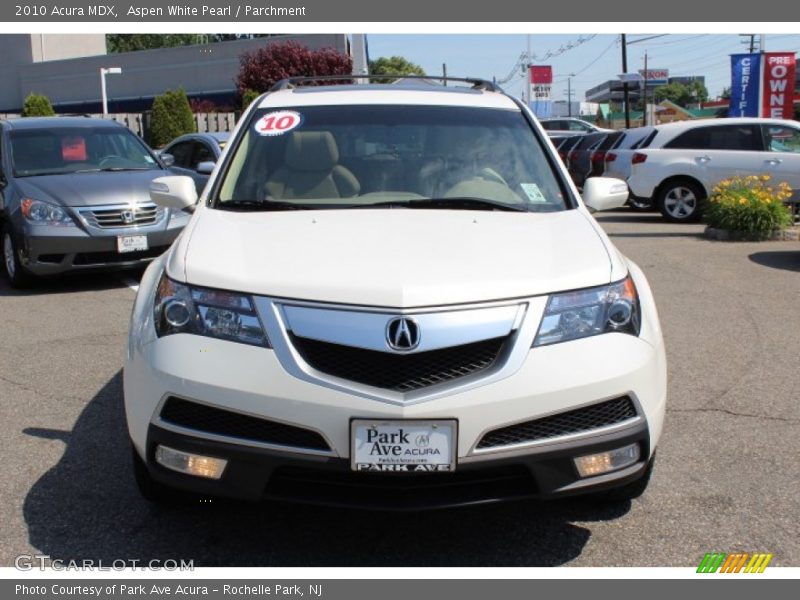 Aspen White Pearl / Parchment 2010 Acura MDX