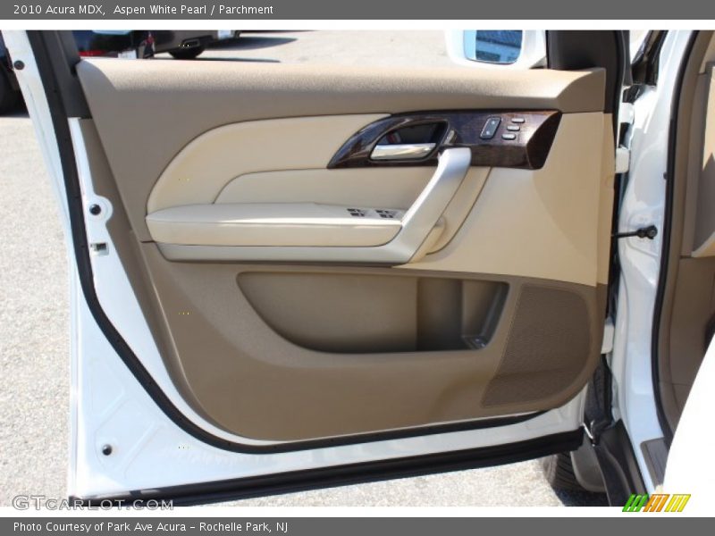 Aspen White Pearl / Parchment 2010 Acura MDX