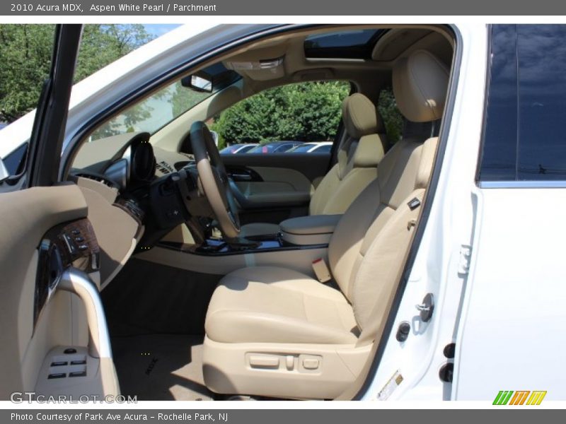 Aspen White Pearl / Parchment 2010 Acura MDX