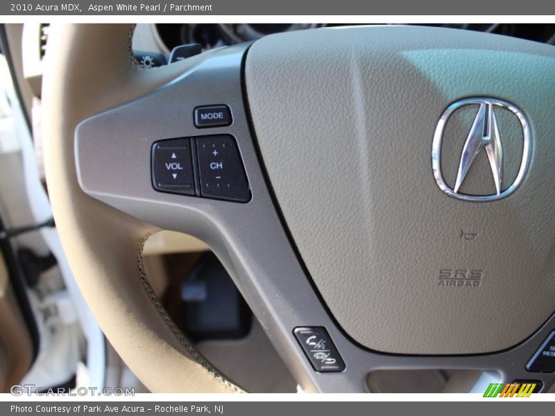 Aspen White Pearl / Parchment 2010 Acura MDX