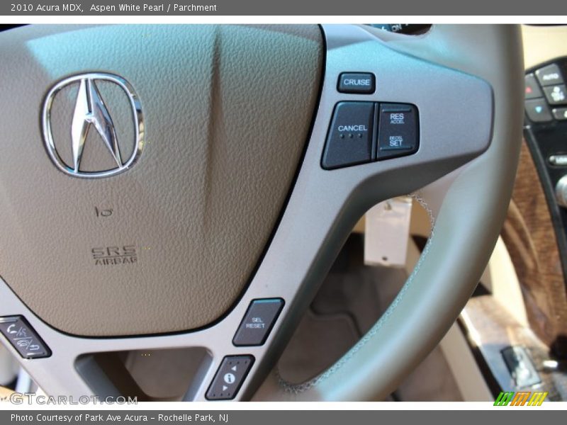 Aspen White Pearl / Parchment 2010 Acura MDX