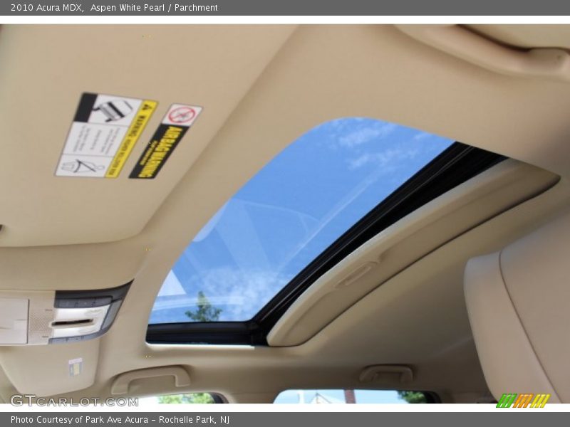 Aspen White Pearl / Parchment 2010 Acura MDX