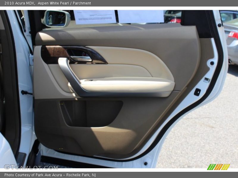 Aspen White Pearl / Parchment 2010 Acura MDX