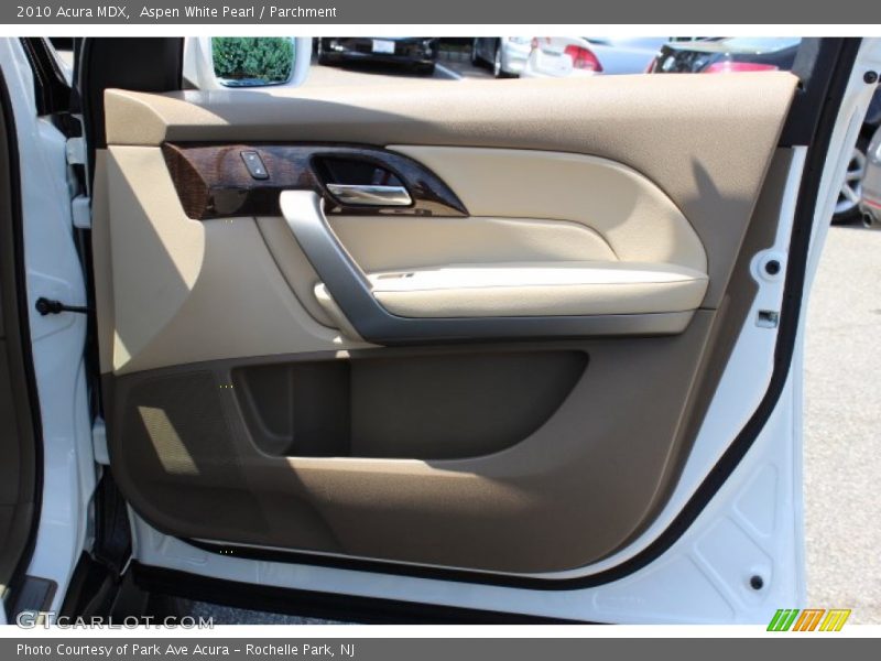 Aspen White Pearl / Parchment 2010 Acura MDX