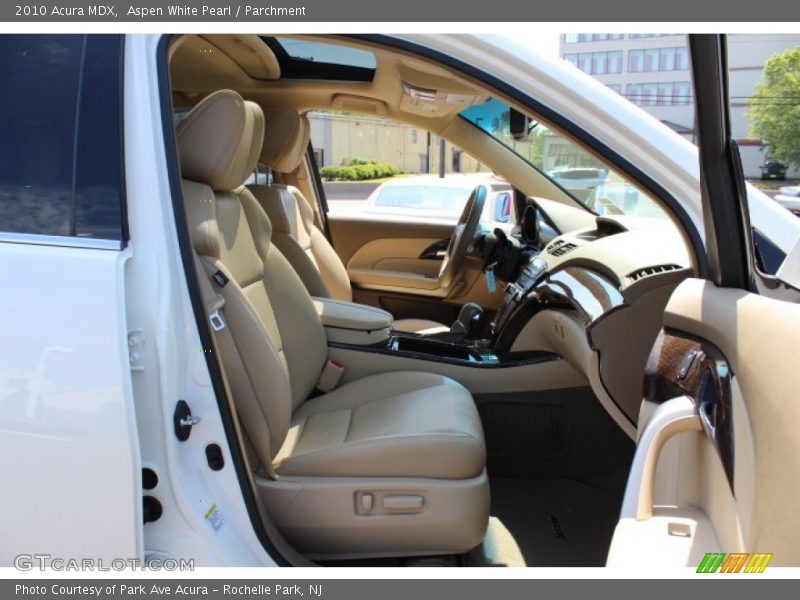 Aspen White Pearl / Parchment 2010 Acura MDX